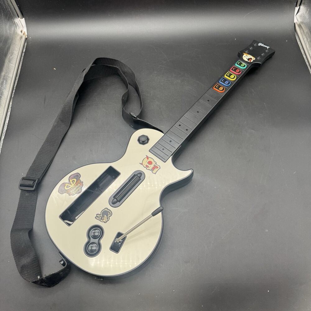 Guitar Hero Nintendo Wii Les Paul Wireless Guitar Controller Red Octane Tested